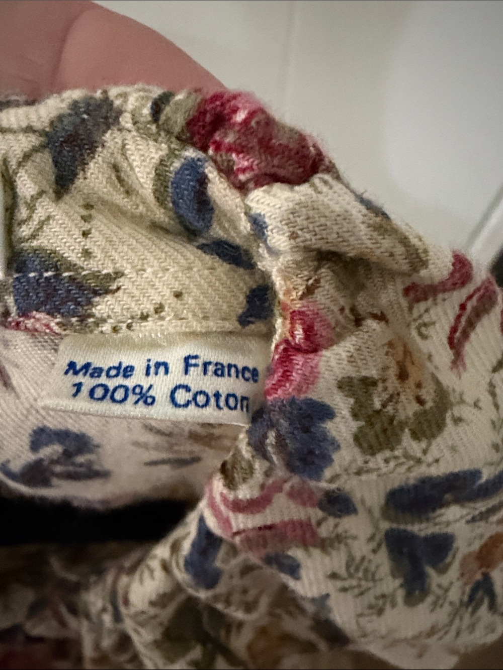 Alain Figaret Coquette Cream Floral Ruffle Collar Women's Blouse Made in France - Picture 6 of 6